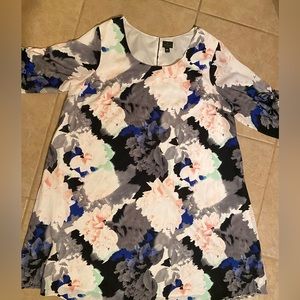 Worthington woman  large floral  3/4 sleeve plus size shift dress size 18W